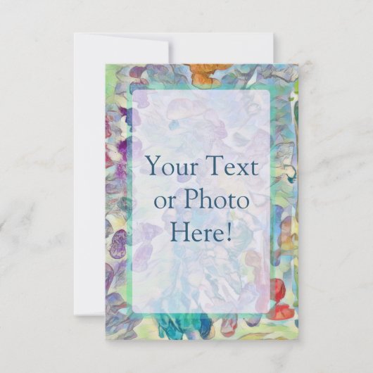 Aangepaste tekst of Abstracte foto's Bedankkaart (Voorkant)