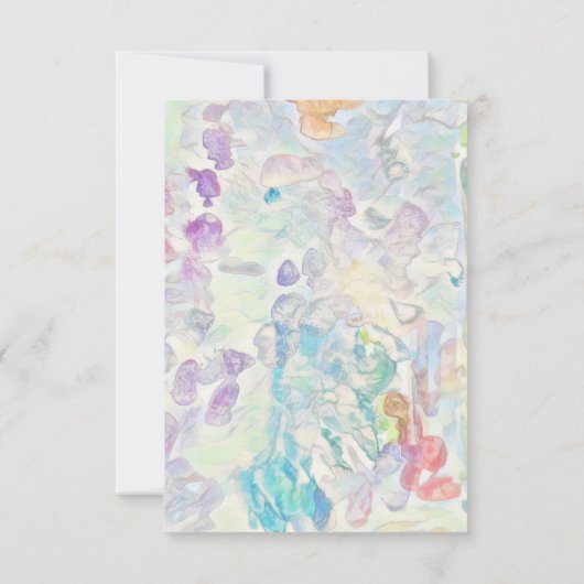 Aangepaste tekst of Abstracte foto's Bedankkaart (Achterkant)