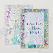 Aangepaste tekst of Abstracte foto's Bedankkaart (Voorkant / Achterkant)