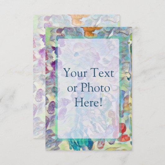 Aangepaste tekst of Abstracte foto's Bedankkaart (Voorkant / Achterkant)