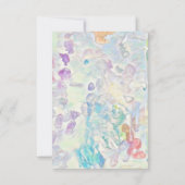 Aangepaste tekst of foto abstracte kunst bedankkaart (Achterkant)