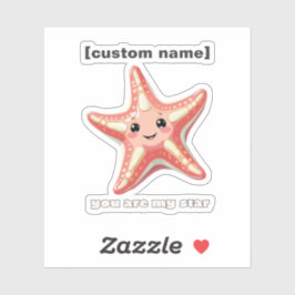 Aangepaste tekst of naam Star Stickers