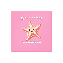 Aangepaste tekst of naam Starfish Design