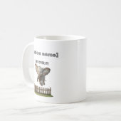 Aangepaste tekst of naam Vliegende olifant Mok (Voorkant links)