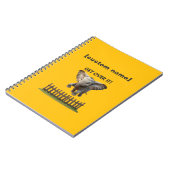 Aangepaste tekst of naam Vliegende olifant Notitieboek (Linkerzijde)