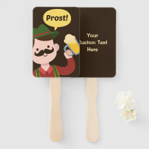 Aangepaste tekst Oktoberfest hand fan set