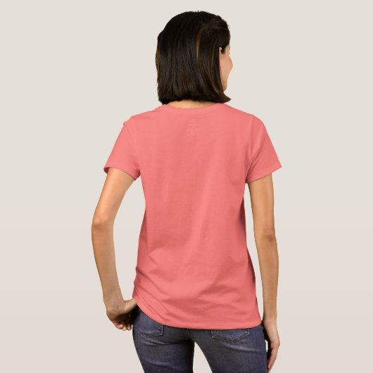 Aangepaste tekst onderbroken t-shirt (Achterkant volledig)