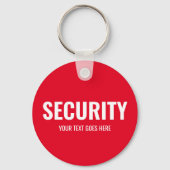 Aangepaste tekst & ontwerp beveiliging Sjabloon ro Sleutelhanger (Voorkant)