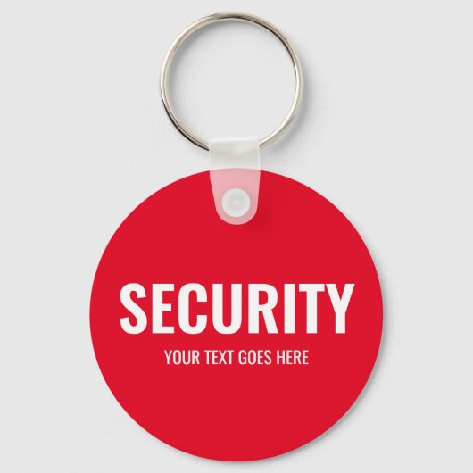 Aangepaste tekst & ontwerp beveiliging Sjabloon ro Sleutelhanger (Voorkant)