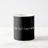 Aangepaste tekst ontwerp Sjabloon schedel Hallowee Koffiemok (Center)