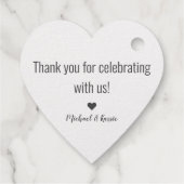 Aangepaste tekst op achterkant | Initialen op voor Bedankjes Labels (Achterkant)