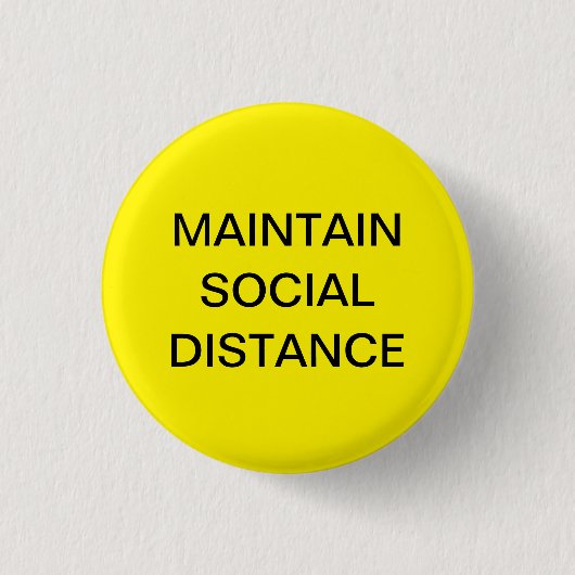 Aangepaste tekst op afstand behouden ronde button 3,2 cm (Voorkant)