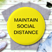 Aangepaste tekst op afstand behouden ronde button 3,2 cm