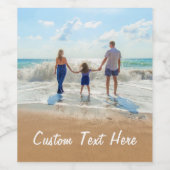 Aangepaste tekst op de etiketten van uw fotofles (Enkel label)