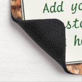 Aangepaste tekst op gepotte rotsen muismat (Hoek)