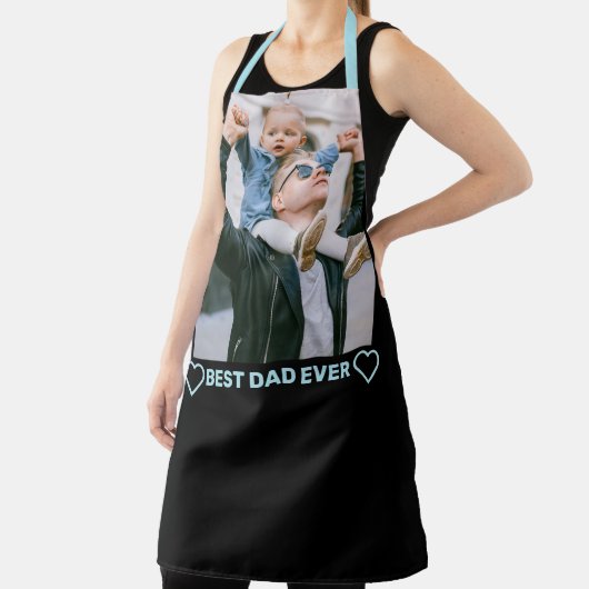 Aangepaste tekst op maat van foto's en hart schort (Insitu)