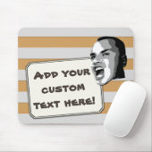 Aangepaste tekst op plakband voor pasta's muismat (Met muis)