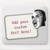 Aangepaste tekst op verloopzilver muismat (Voorkant)