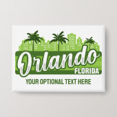 Aangepaste tekst Orlando Florida Button (Voorkant)