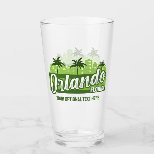 Aangepaste tekst Orlando Florida Glas (Voorkant)