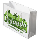 Aangepaste tekst Orlando Florida Groot Cadeauzakje (Voorkant Gekanteld)