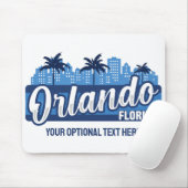 Aangepaste tekst Orlando Florida Muismat (Met muis)