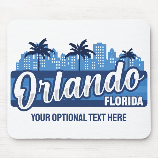 Aangepaste tekst Orlando Florida Muismat (Voorkant)