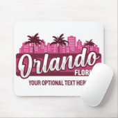 Aangepaste tekst Orlando Florida Muismat (Met muis)