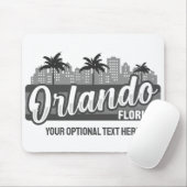 Aangepaste tekst Orlando Florida Muismat (Met muis)