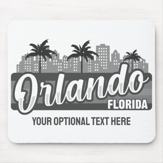 Aangepaste tekst Orlando Florida Muismat (Voorkant)