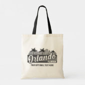 Aangepaste tekst Orlando Florida Tote Bag (Achterkant)