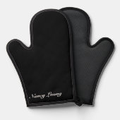 Aangepaste Tekst Oven Mitt voor Keuken of Grill Ovenwant (Voorkant / Achterkant)