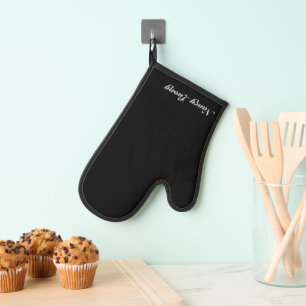 Aangepaste Tekst Oven Mitt voor Keuken of Grill Ovenwant