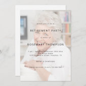 Aangepaste tekst overschreven op Foto Retirement P Kaart (Voorkant / Achterkant)