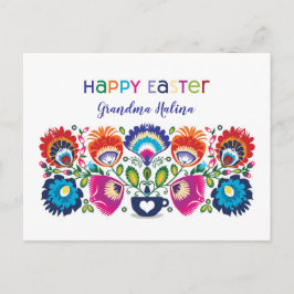 Aangepaste tekst paasmap, briefkaart