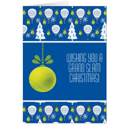 🎾🎄Aangepaste tekst, Padel-ing door de sneeuw! (Voorkant)