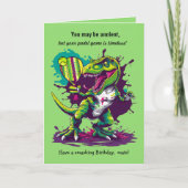 Aangepaste tekst, padel Jurassic Smash Kaart (Voorkant)