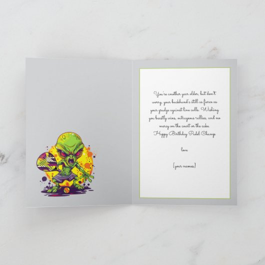 Aangepaste tekst, Padel Melkweg Match Point Kaart (Binnen)