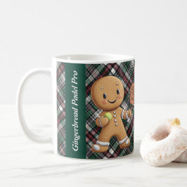 🎾🎄Aangepaste tekst, Padel Powered Christmas Koffiemok