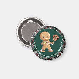 🎾🎄Aangepaste tekst, Padel Powered Christmas Magneet