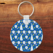 🎾🎄Aangepaste tekst Padel Smashing Kerstmis Sleutelhanger (Achterkant)