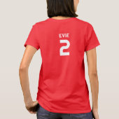 Aangepaste tekst, Padel: Upgrade uw spel T-shirt (Achterkant)
