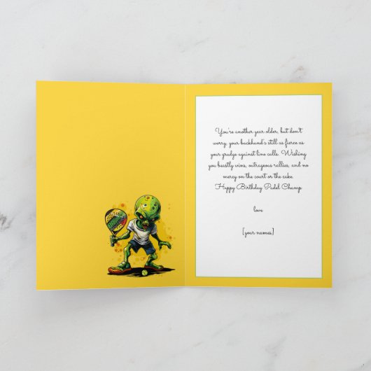 Aangepaste tekst, Padel van Another Planet Kaart (Binnen)