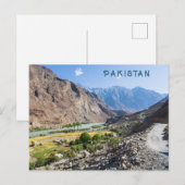 Aangepaste tekst Pakistan Briefkaart (Voorkant / Achterkant)