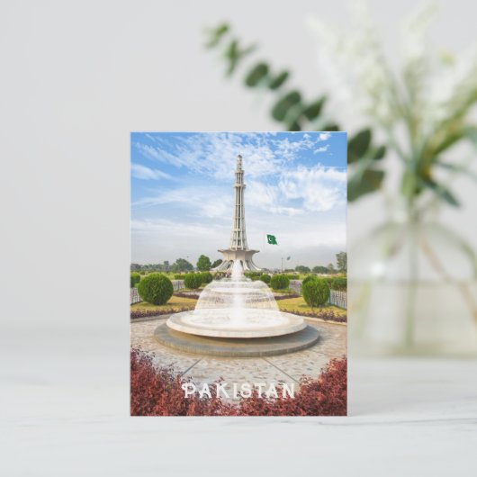 Aangepaste tekst Pakistan Briefkaart (Staand voorkant)