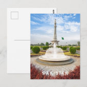 Aangepaste tekst Pakistan Briefkaart (Voorkant / Achterkant)