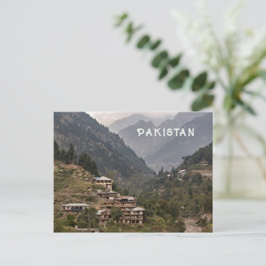Aangepaste tekst Pakistan Briefkaart (Staand voorkant)