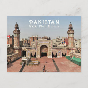 Aangepaste tekst Pakistan Briefkaart