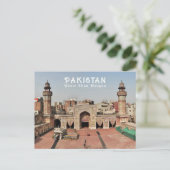 Aangepaste tekst Pakistan Briefkaart (Staand voorkant)