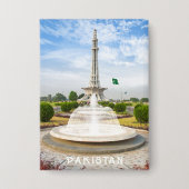 Aangepaste tekst Pakistan Button (Voorkant)